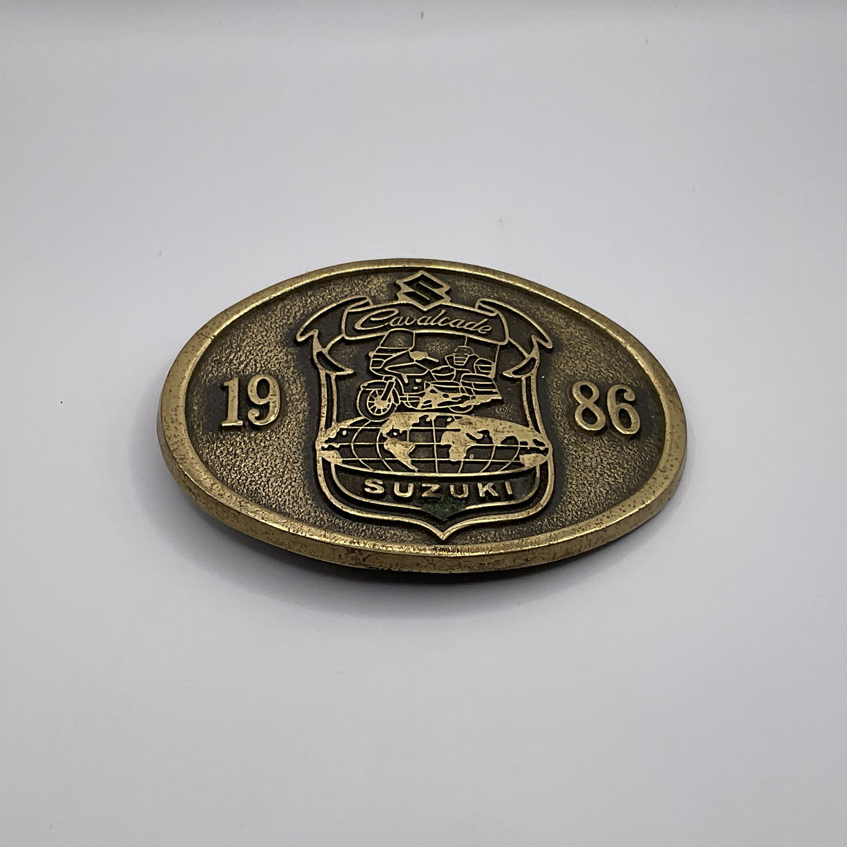 Suzuki Cavalcade 1986 Solid Brass Belt Buckle