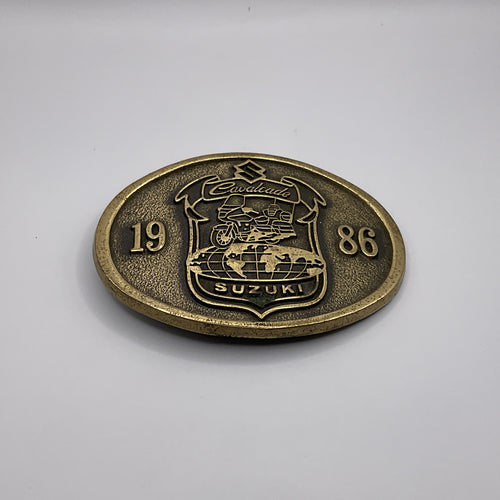Suzuki Cavalcade 1986 Solid Brass Belt Buckle