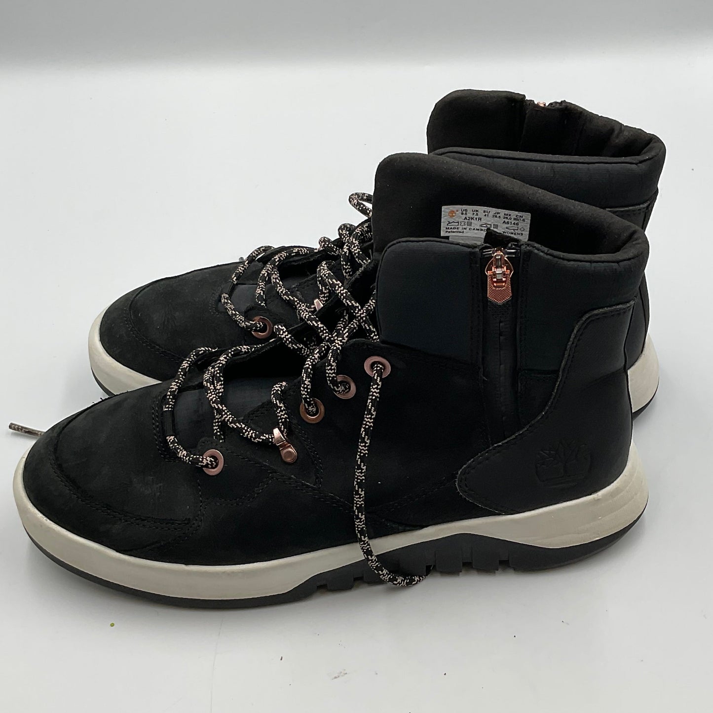 Timberland ReBOTL Black High-top Women's Shoes Size 9.5