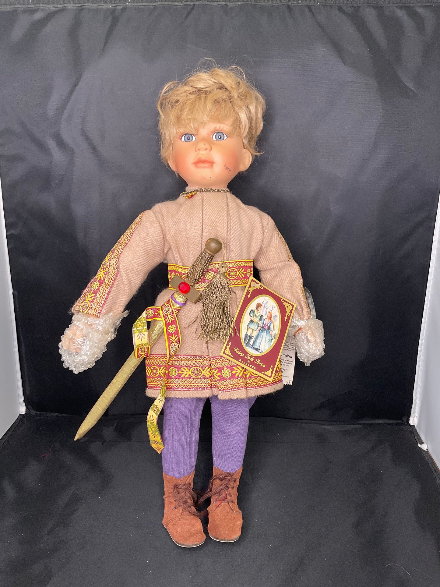 Geppeddo Fairy Tale Porcelain Prince Charming Doll