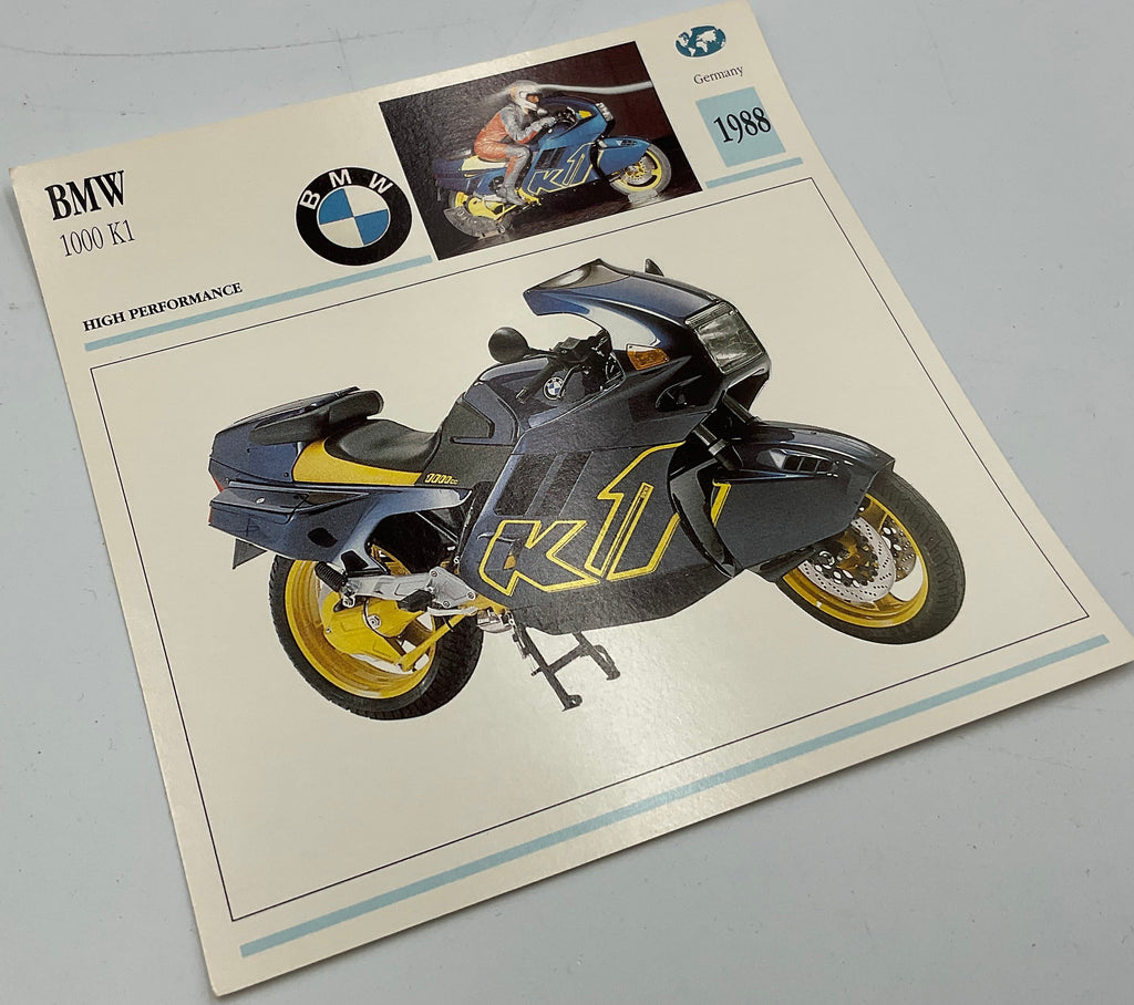 Vintage AJS 500cc Supercharged V4 Competition Motorcycle Info Card Spec Sheet