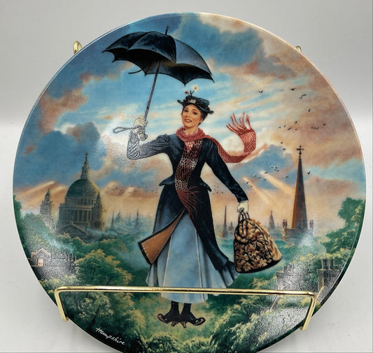Edwin M. Knowles Bradford Exchange Limited Edition Mary Poppins China Plate