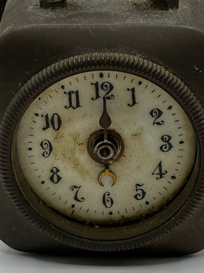 Brevete Antique Vintage 1860s French Tabletop and Carriage Alarm Clock