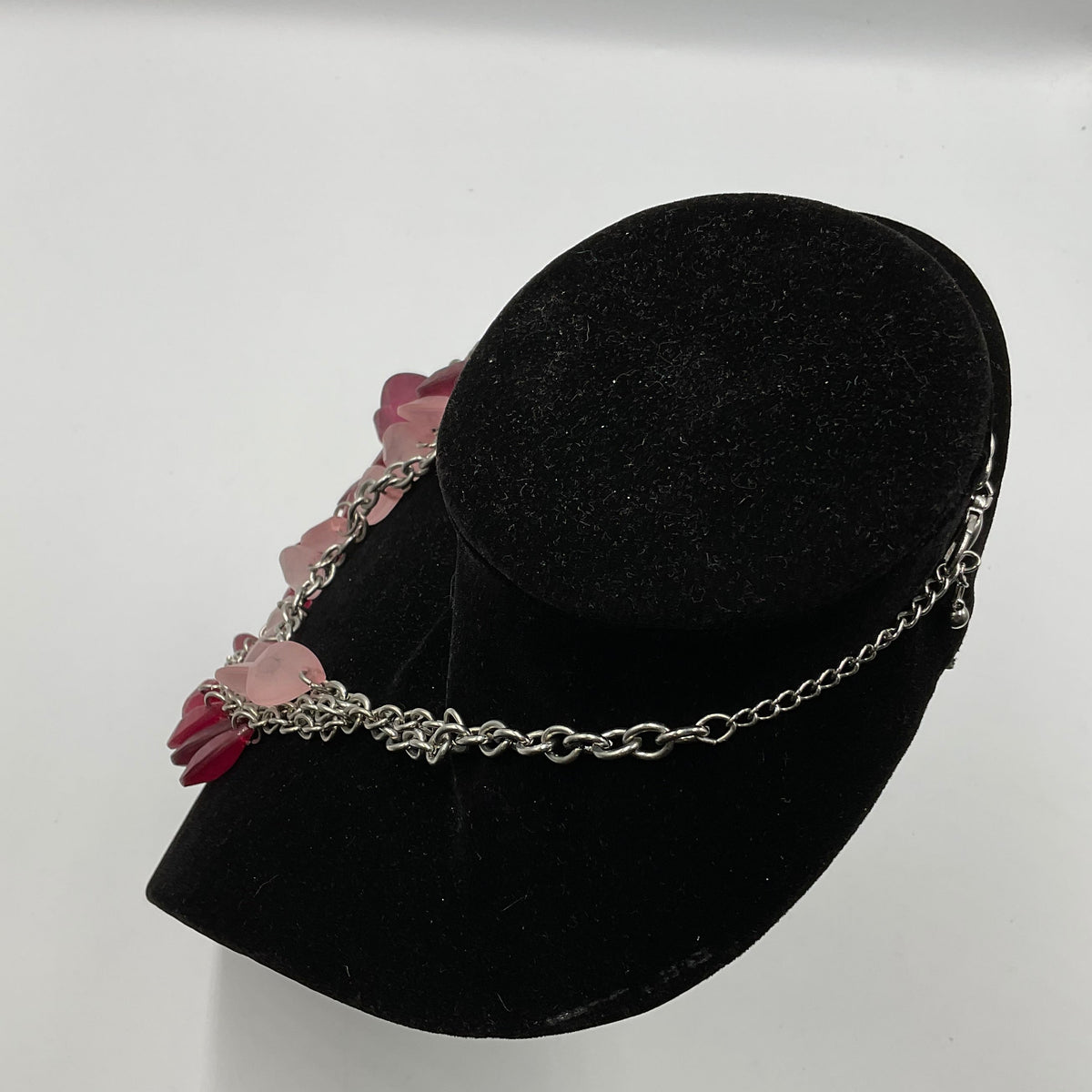 Pink Red Burgundy Tear Drop Dangle Pendants Chain Necklace