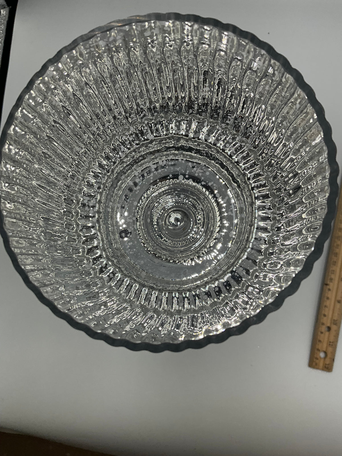 Kirkland home set of 3 glass silver hurricanes