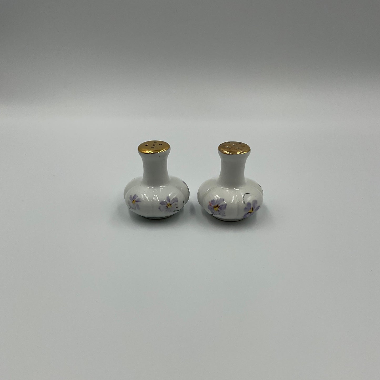 White Floral Porcelain Shakers