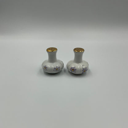 White Floral Porcelain Shakers
