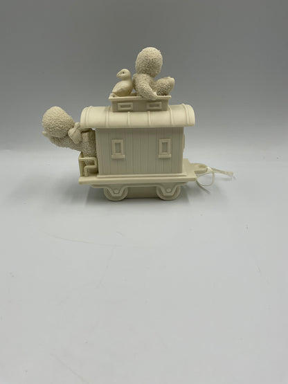 Department 56 Snowbabies End of the Line Caboose Train Figurine 69197 w/ Box