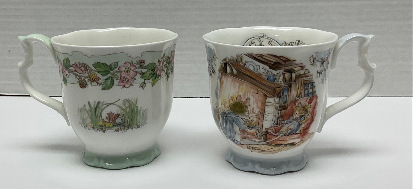 Royal Doulton Winter Summer Bone China Teacups Made In England