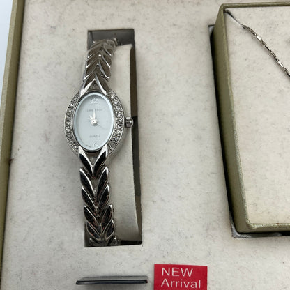 Cote D’ Azur Jewelry Gift Set Watch Necklace Ring and Earrings New in Box
