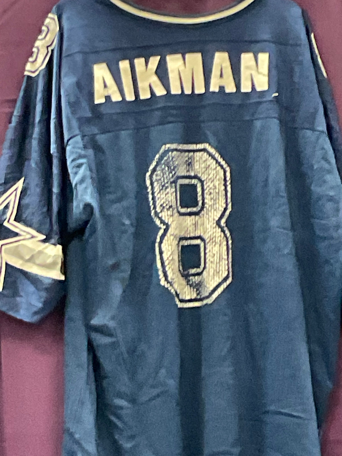 Vintage Troy Aikman Dallas Cowboys Jersey Blue 90s Champion NFL