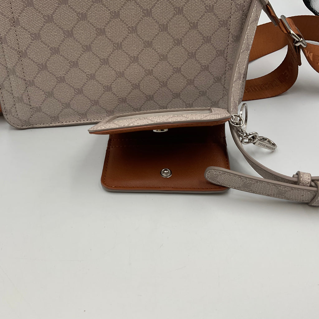 Steven Madden Evelyn Satchel Signature Monogram