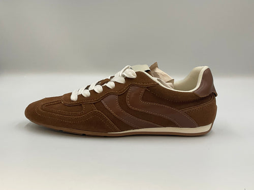 Steve Madden Abbi Chestnut Brown Suede Retro Shoes Size 8