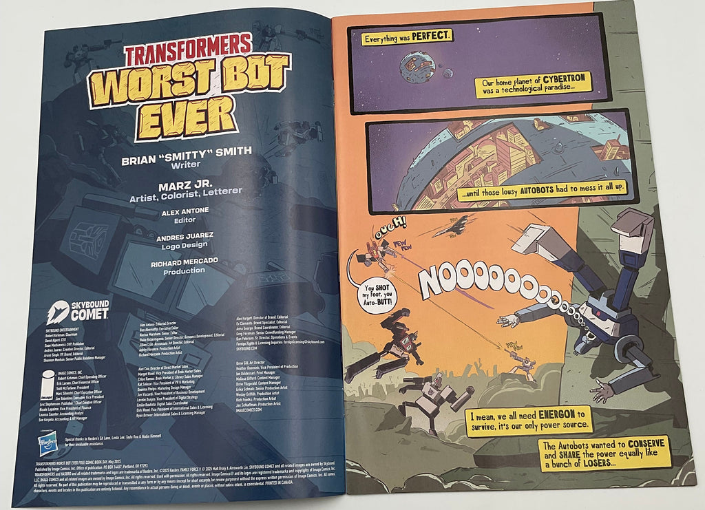 Transformers Worst Bot Ever FCBD Preview Edition 2025 BallPoint Comic