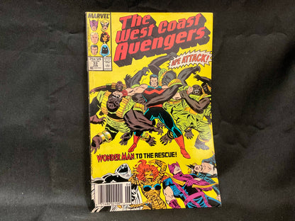 Marvel Comic Book: The West Coast Avengers #33 "Ape Attack" June 1988
