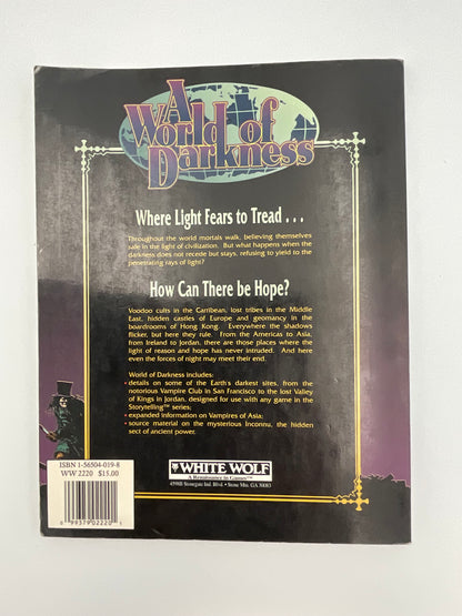 A World of Darkness Vintage 1992 Book