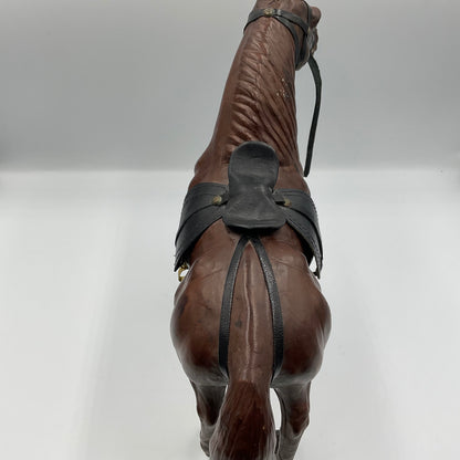 Vintage Leather Wrapped Horse Figurine