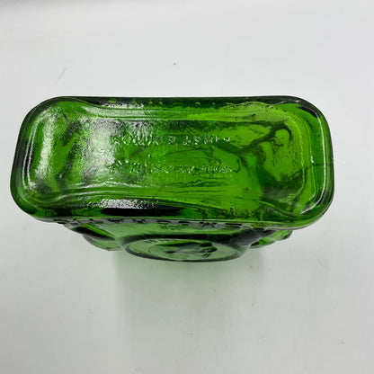 Vintage Wheaton Green Glass Decanter Bottle