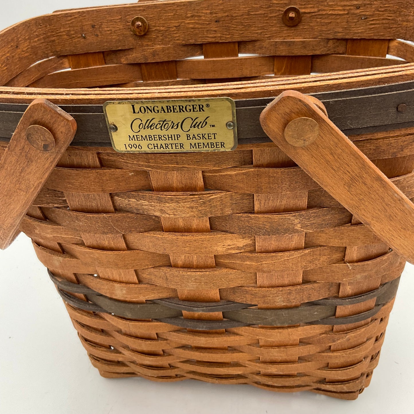 Longaberger Tall Rectangle Wooden Basket