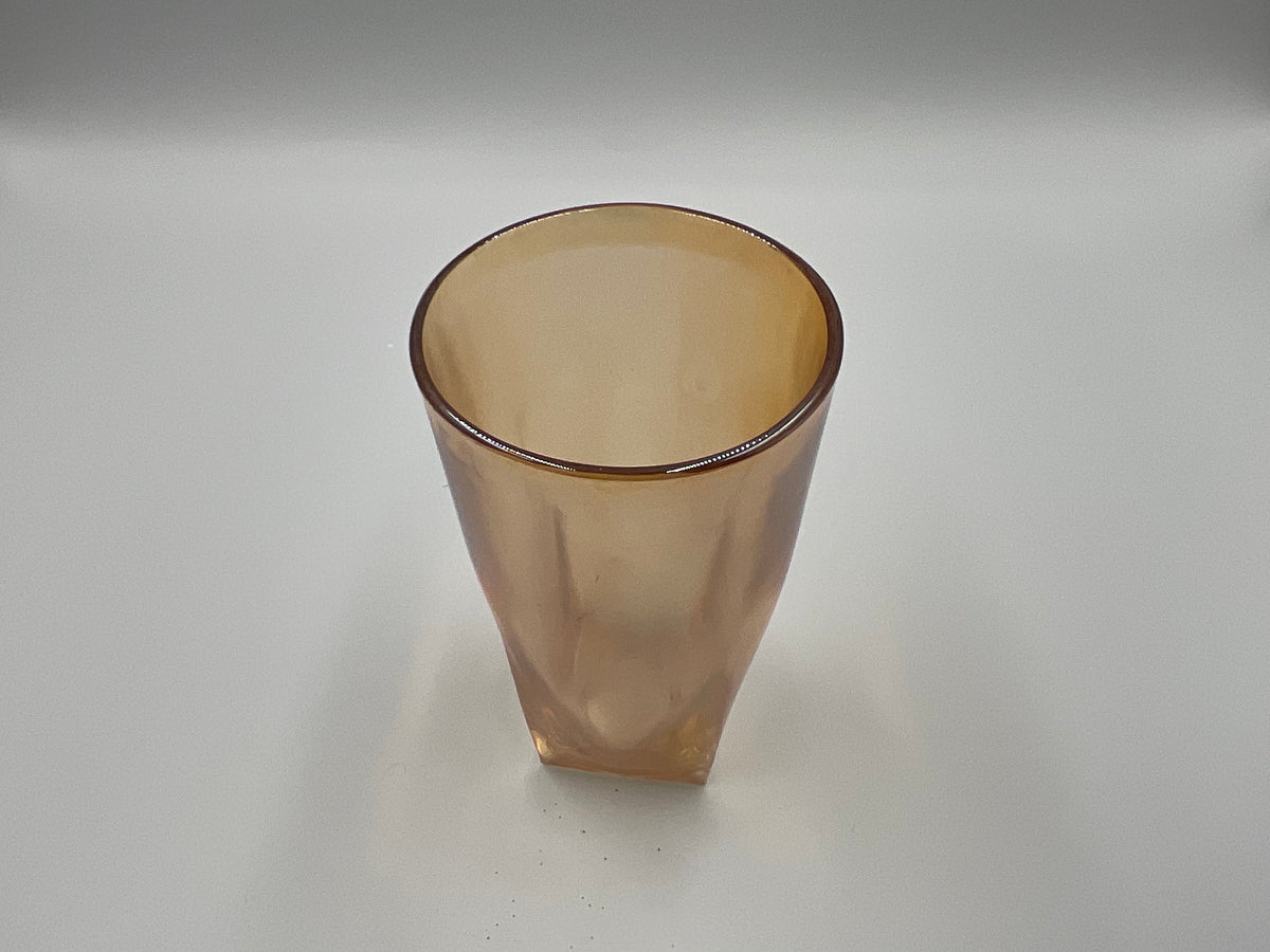 Jeannette Glass Moderne Marigold Carnival Glass Tumbler