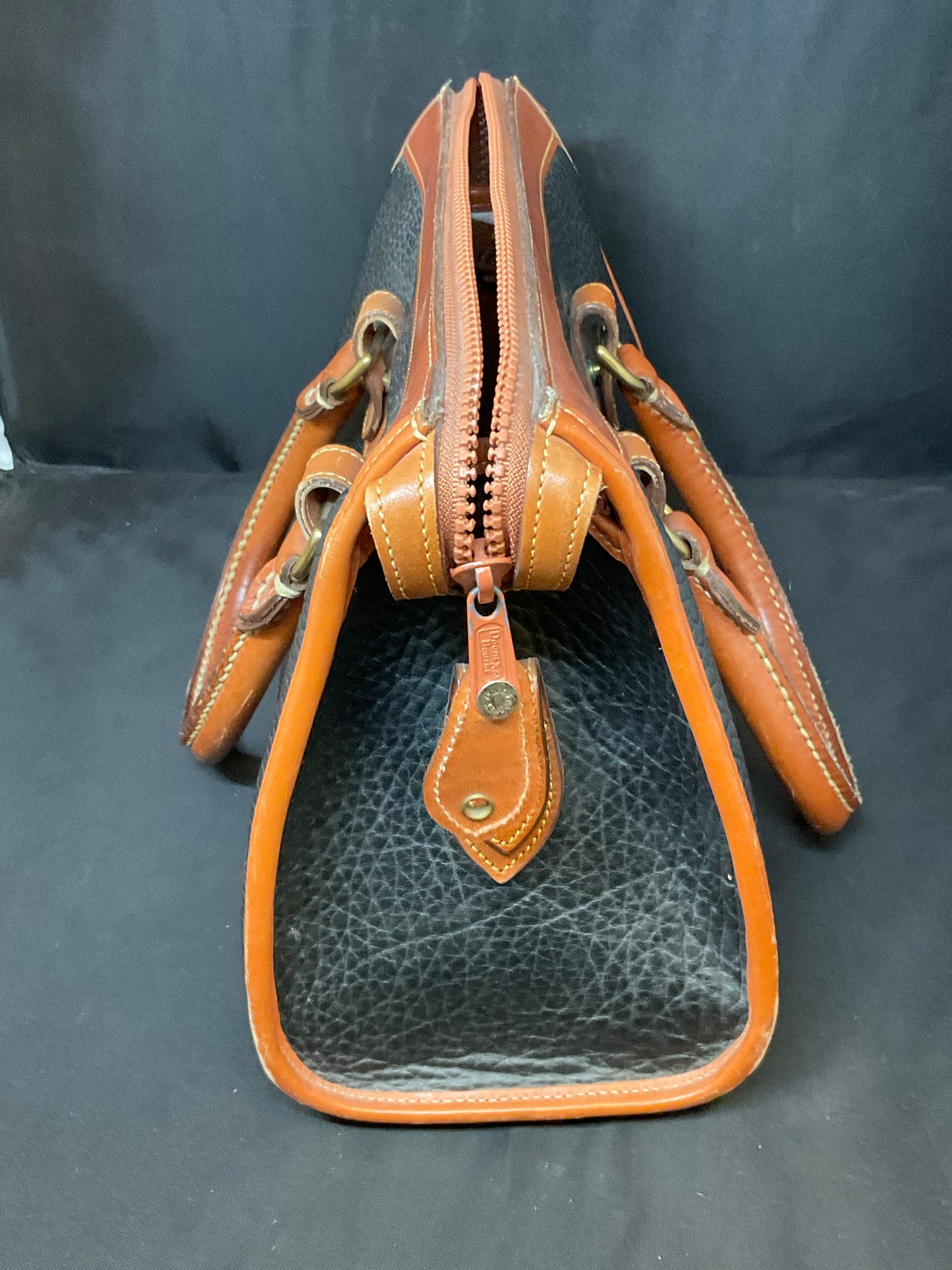 Dooney & Bourke Vintage All Weather Leather Two-Tone Tote Handbag