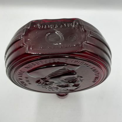 Vintage Wheaton Ruby Red Glass Bottle