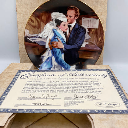 W.L. George Bradford Exchange Limited Edition Question of Honor Vintage 1989 Box COA