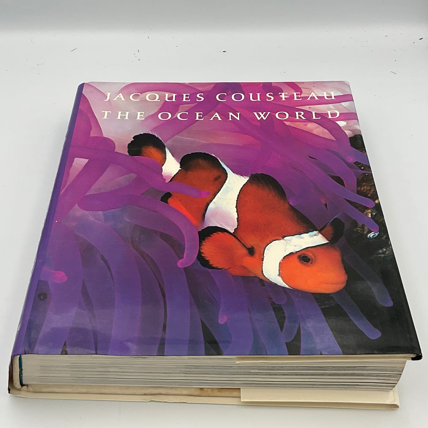 Jacques Cousteau The Ocean World Vintage Hardcover 1985 Book