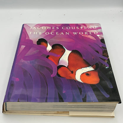 Jacques Cousteau The Ocean World Vintage Hardcover 1985 Book