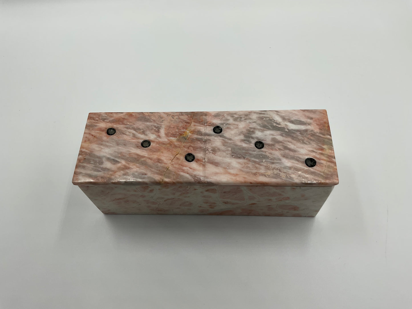 Pink Marble Domino Set