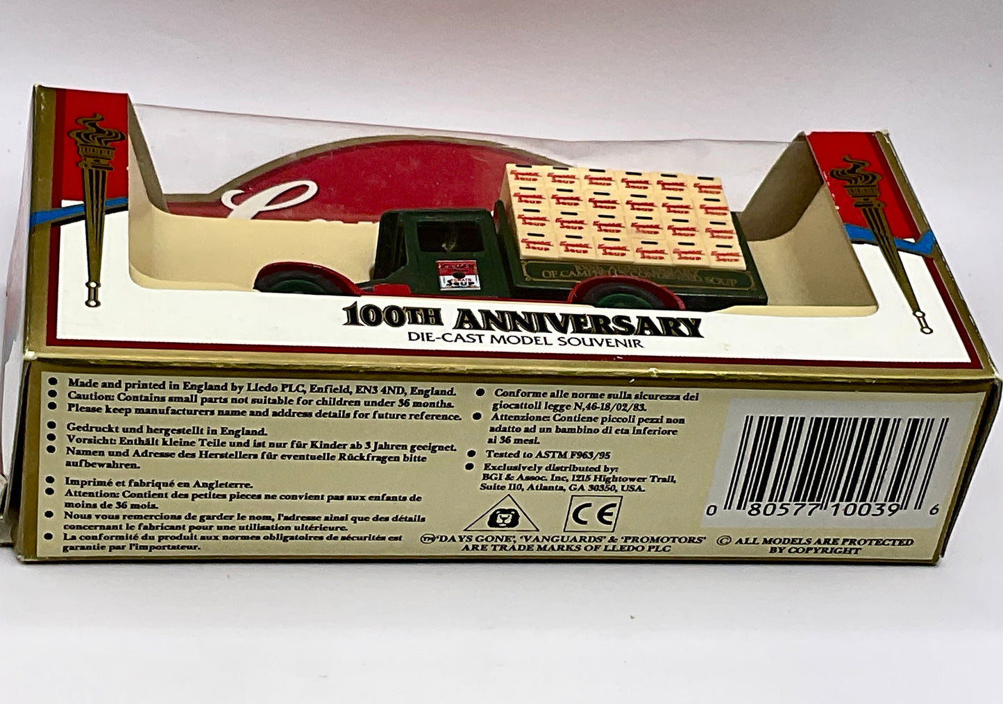 Campbell's Soup Vintage 1997 100th Anniversary Die-Cast Model Souvenir Truck Collectible in Original Box