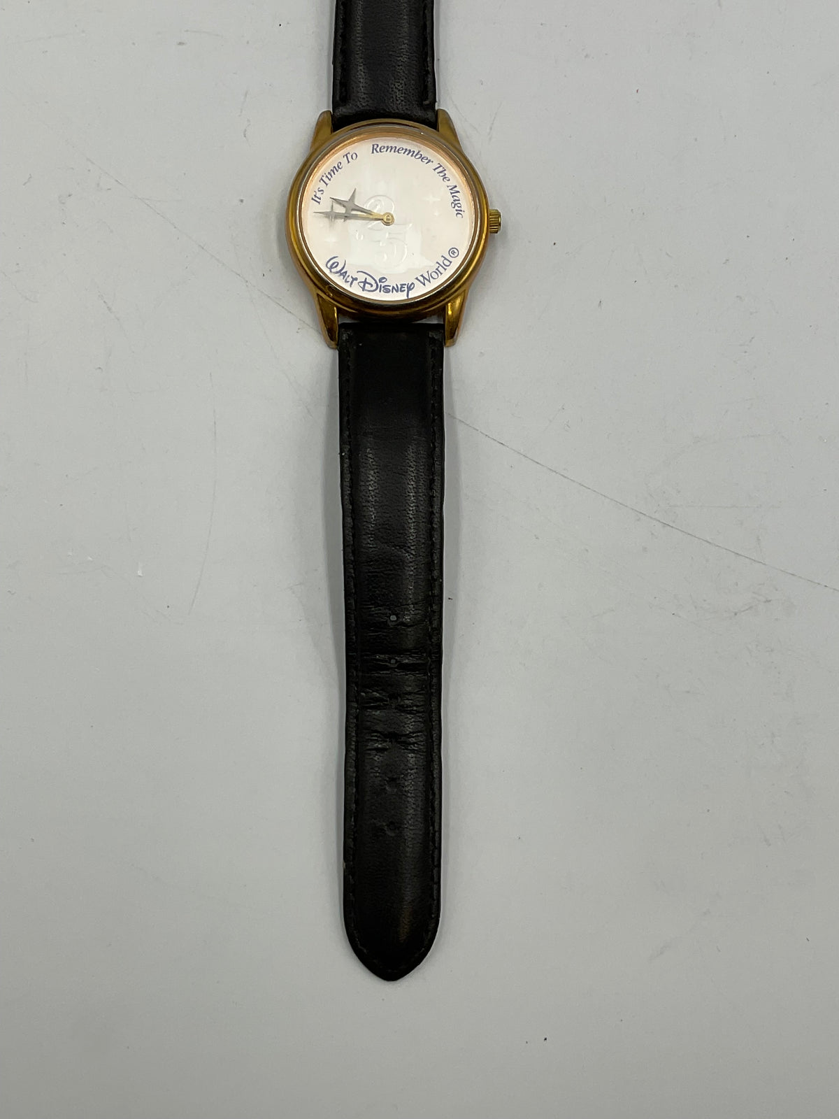 1997 Disney World 25th Anniversary Eastman Kodak Watch Black Leather Working
