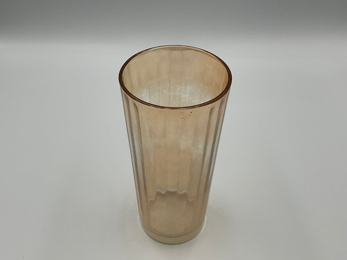 Jeannette Glass Vertical Optic Marigold Carnival Glass Tumbler