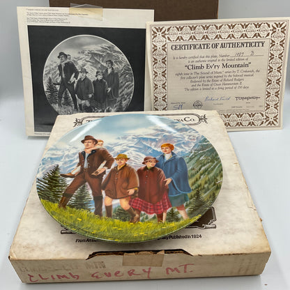 The Edwin M.Knowles China Co. Climb Ev’ry Mountain Eighth Plate in The Sound of Music