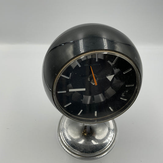 Vintage Bulova 634 Space Age Orb Desk Clock Works