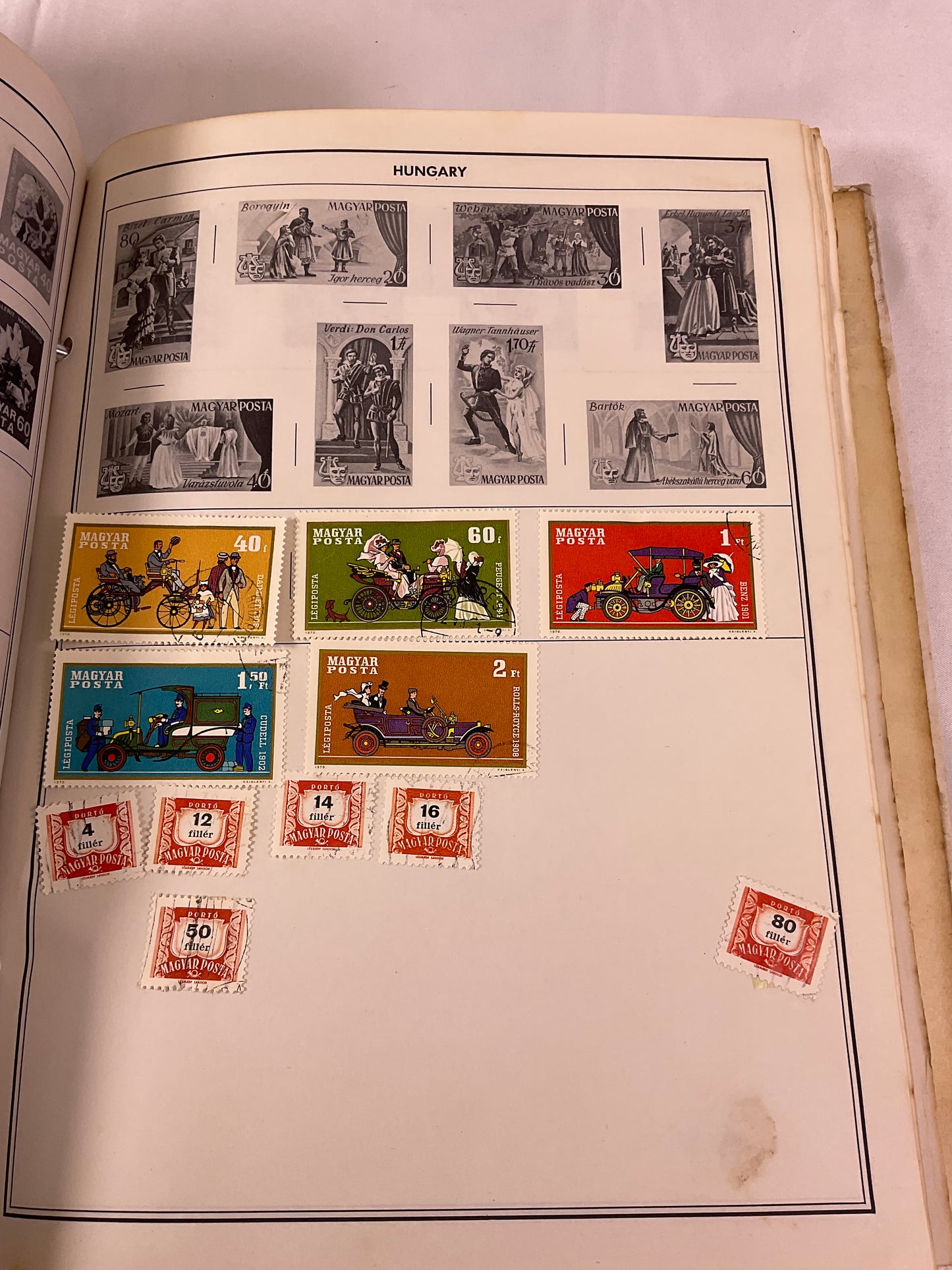 Traveler Stamp Album for International Postage Stamp Collectors Partially Full Incomplete