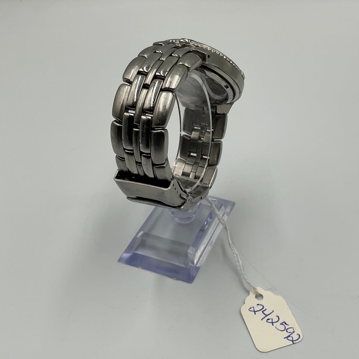 Fossil Blue Quartz BQ-9135 Black/Silver Men's Watch New Battery