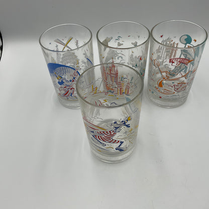 1996 McDonald’s Walt Disney World 25Th Anniversary Tumblers Set Of 4