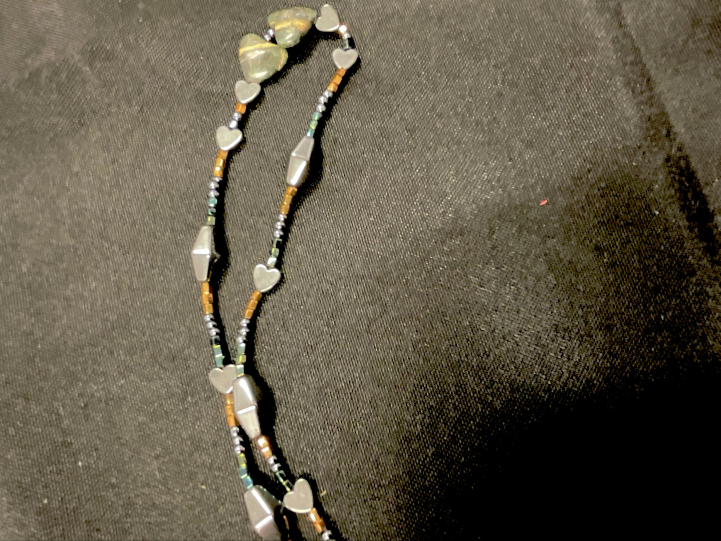 Vintage Heart Beaded Small Fashion Necklace