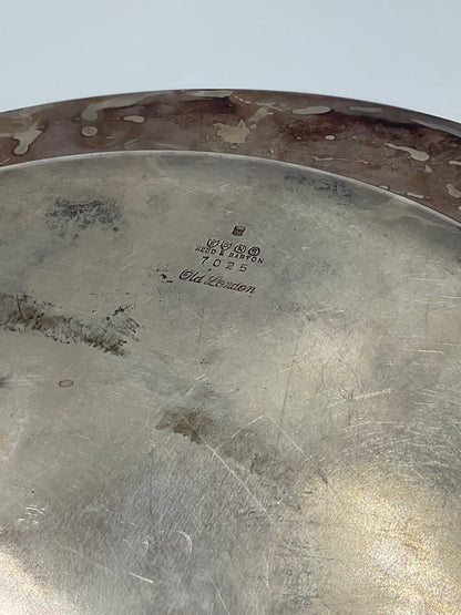 Vintage Reed & Barton Silverplate Round Serving Platter Chop Dish