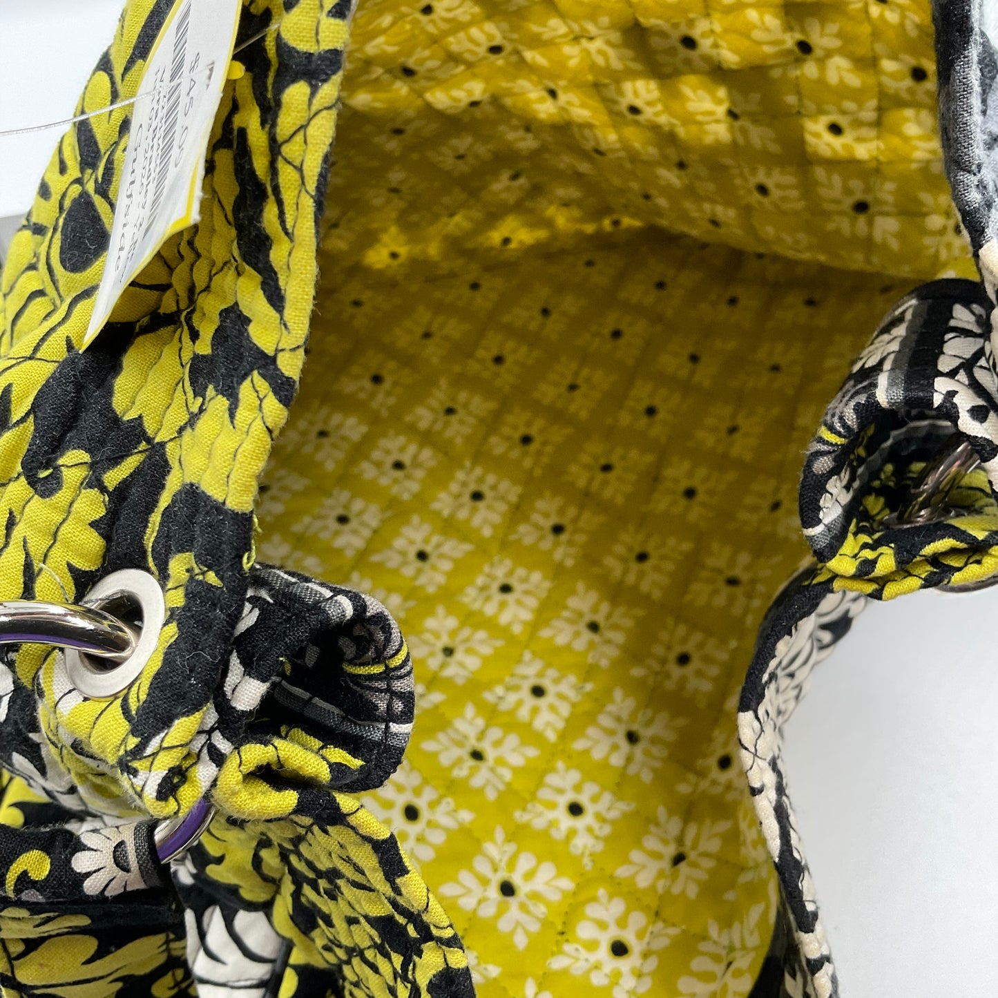 Vera Bradley Black and Yellow Patterned 2 Bag Set