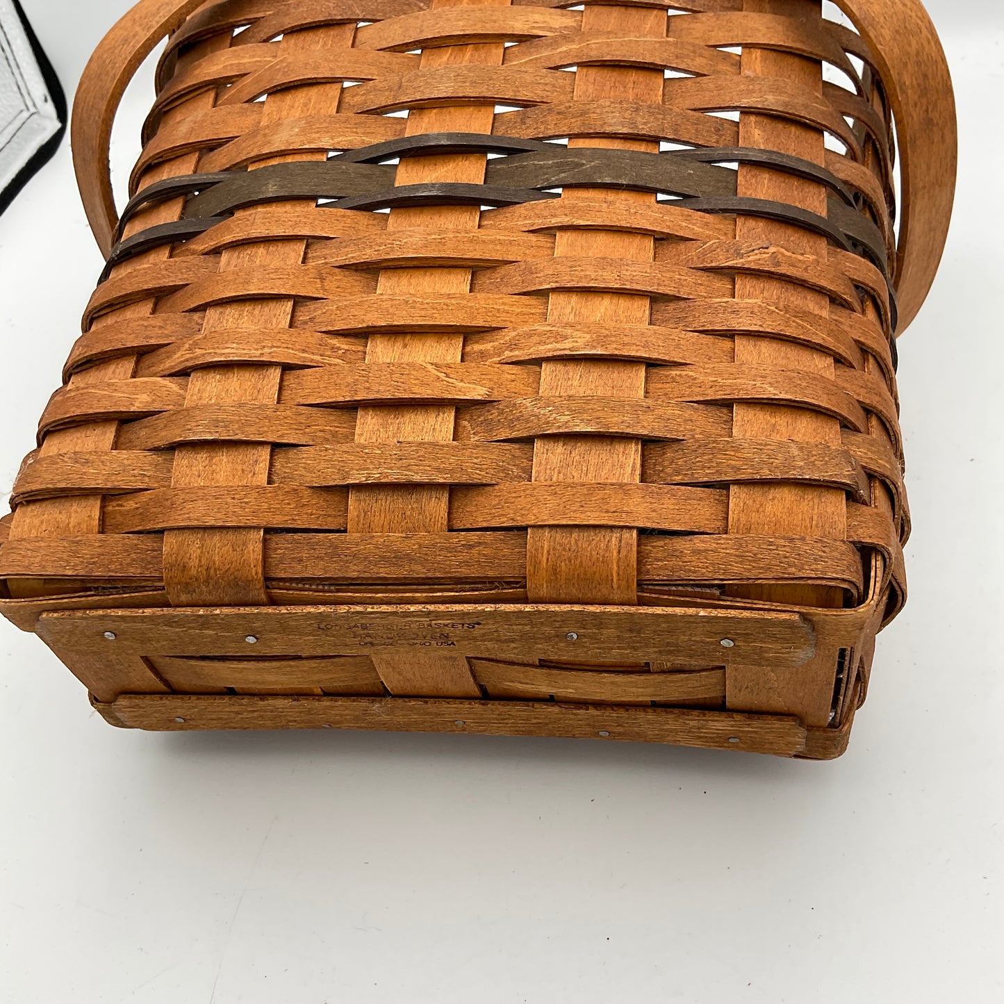 Longaberger Tall Rectangle Wooden Basket