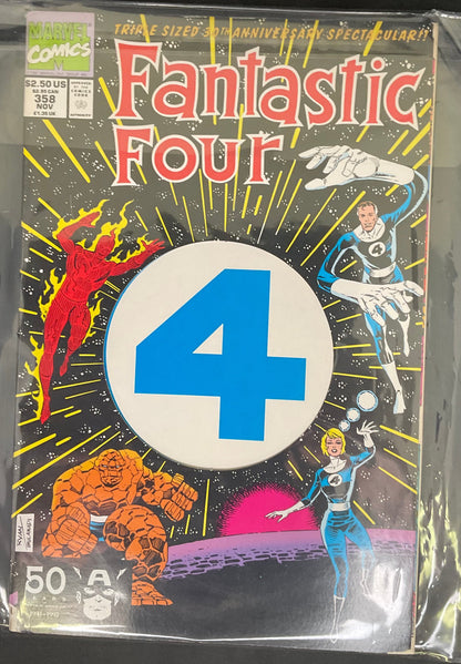 Fantastic Four Triple Sized 30th Anniversary #358 Vintage 1991 Marvel Comic Book