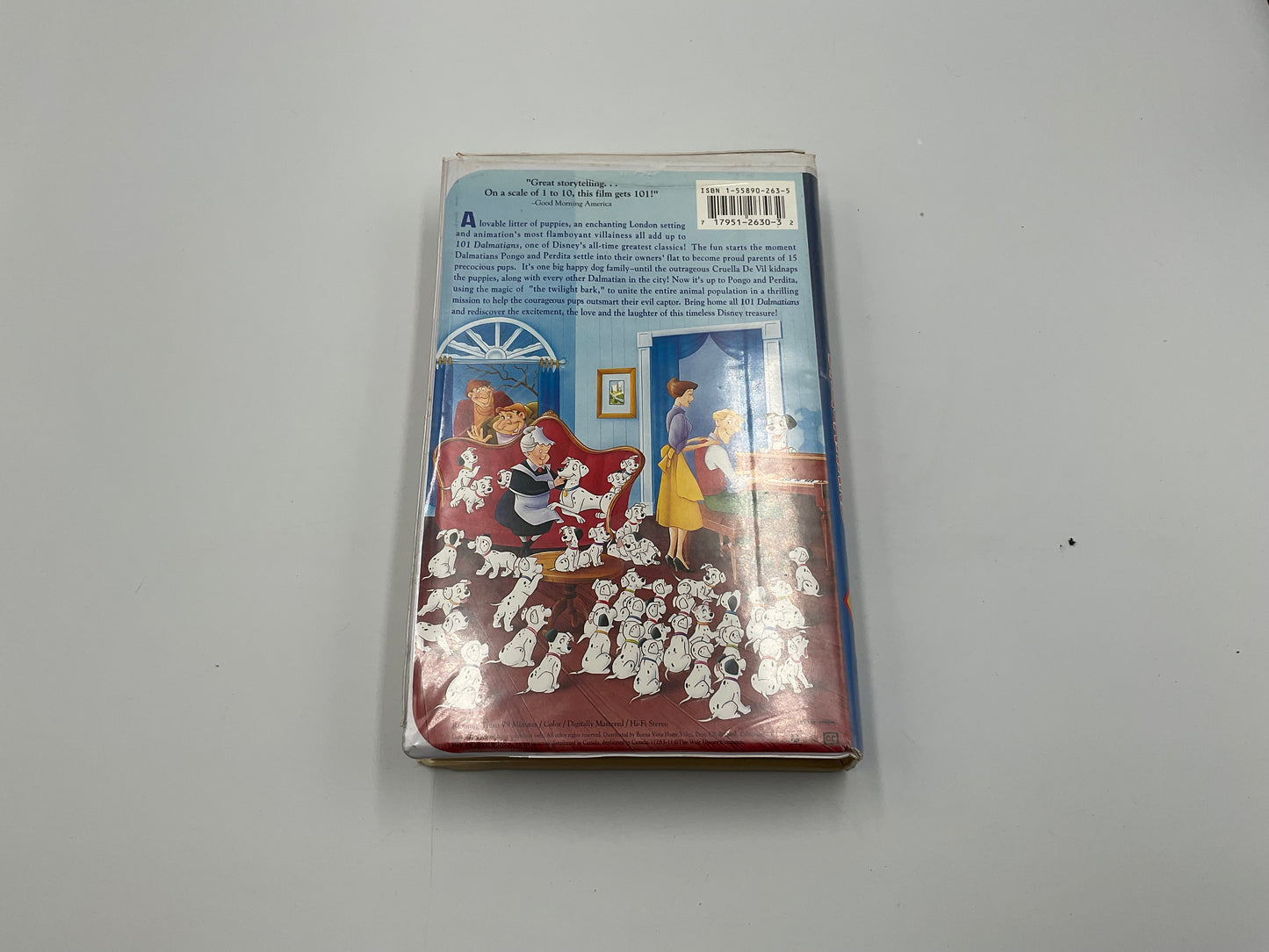 Walt Disney’s 101 Dalmatians VHS Tape 1992