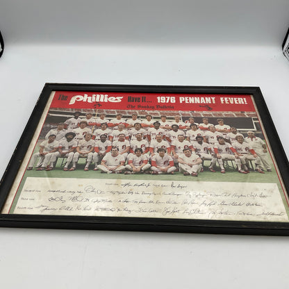 The Phillies Have It…1976 Pennant Fever Autographed Phillies Team Photo