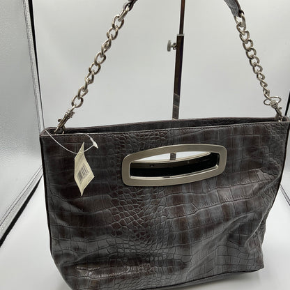 Ready JB Liz Claiborne Gun Metal With Gator Pattern