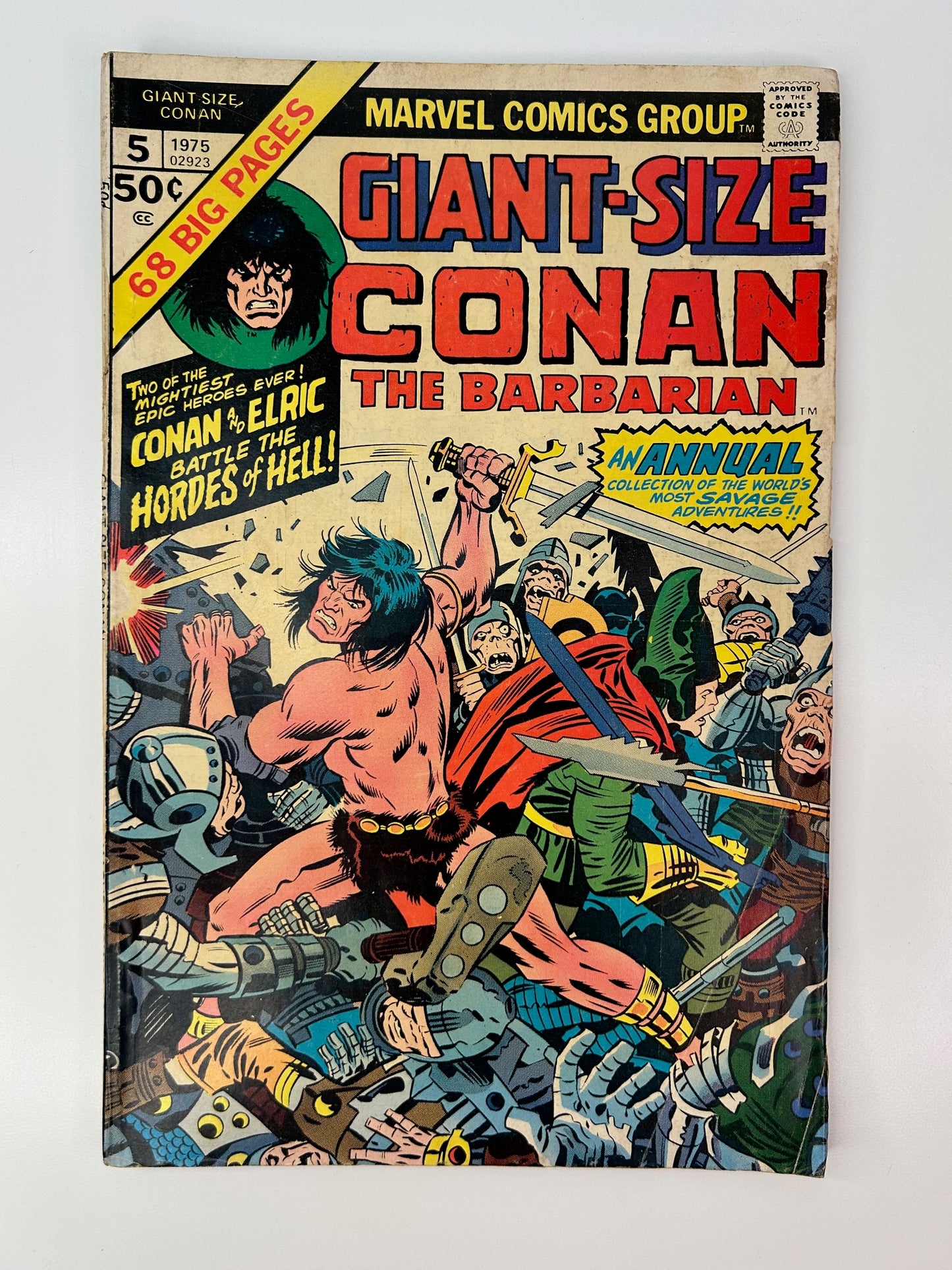 Conan The Barbarian Giant-Size Annual #5 Vintage 1975 Marvel Group Comic Book