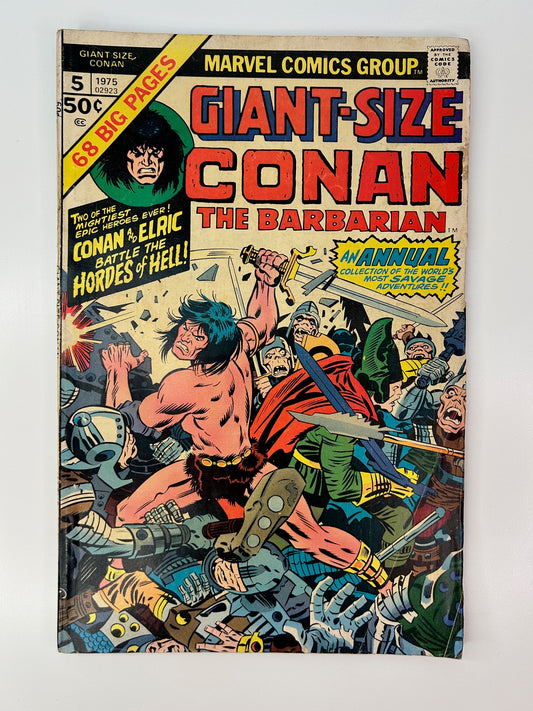 Conan The Barbarian Giant-Size Annual #5 Vintage 1975 Marvel Group Comic Book