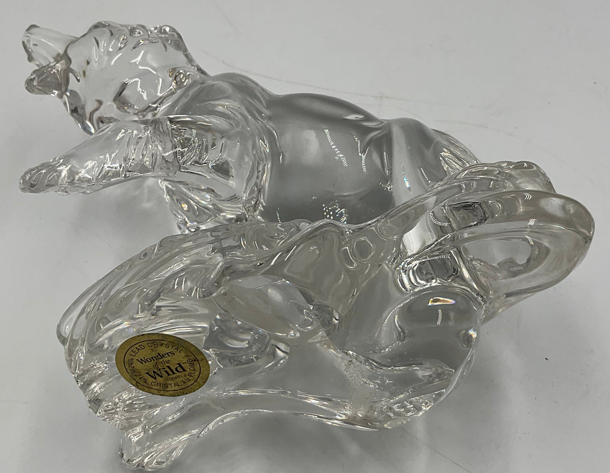 Vintage Lead Crystal Grizzly Bear “Wonders Of The Wild" Collection