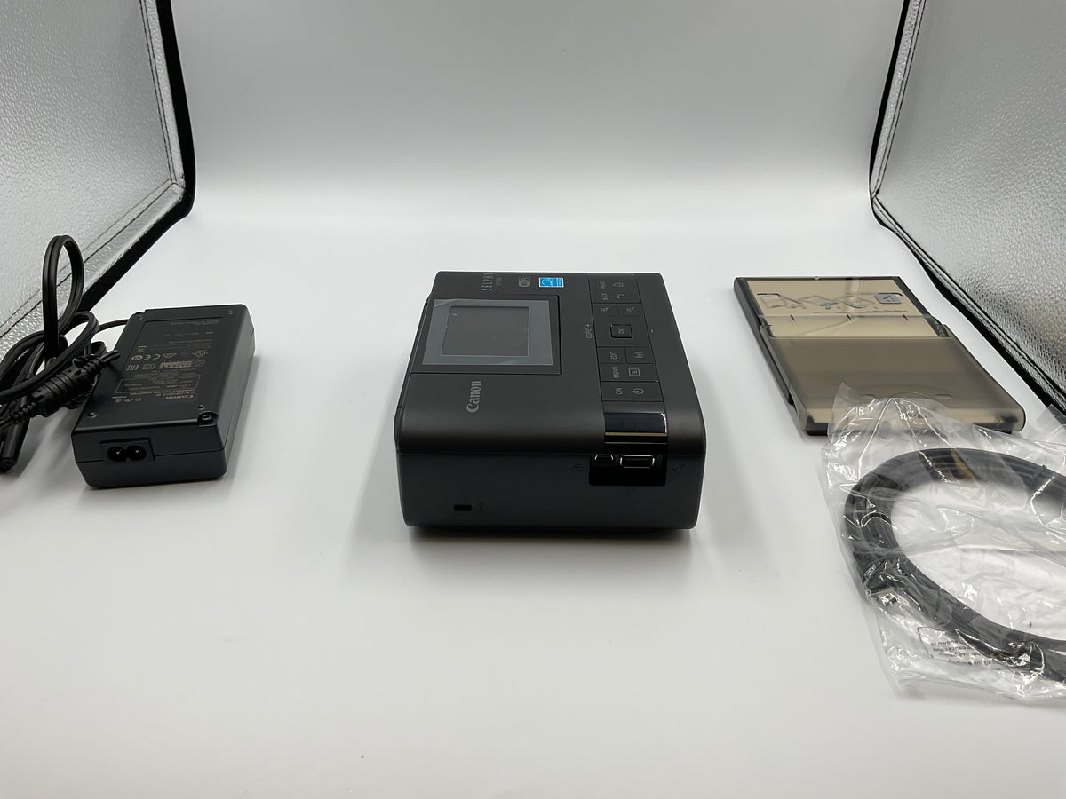 Canon SELPHY CP1200 Wireless Compact Photo Printer Black Bundle With Box